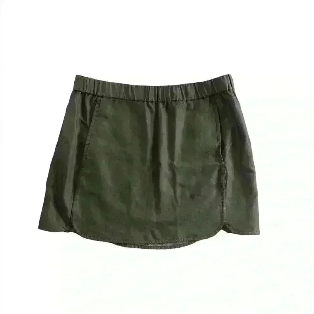 Carve Designs Jordan Skirt Olive Green Size 8
